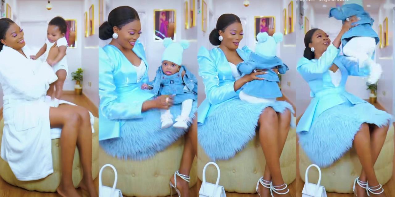 “This is a blessing I’ll forever be grateful for” – Skit maker Kiekie celebrates her first Mother’s Day