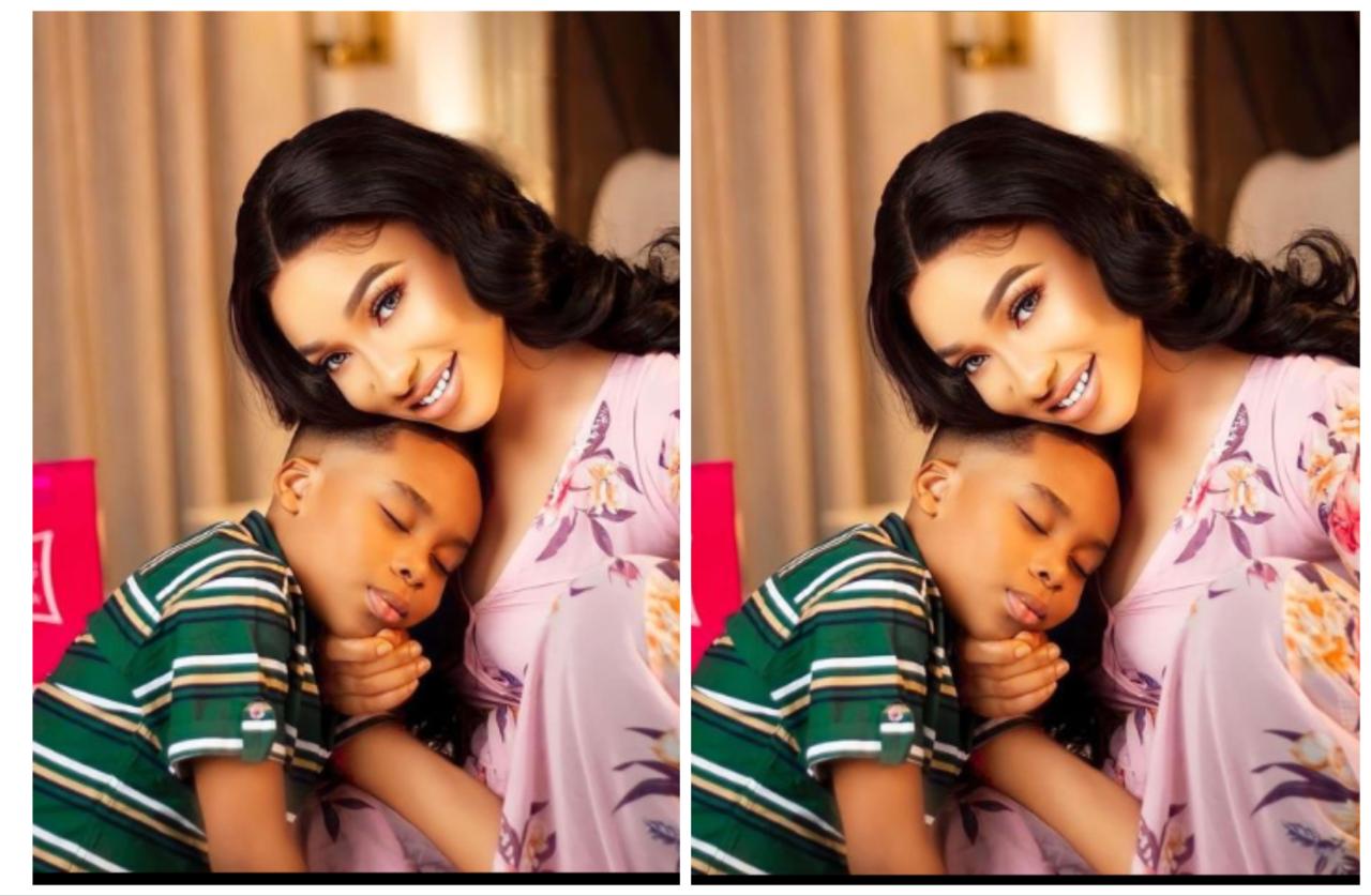 “What would I do without you?” – Tonto Dikeh shares a note from her son to celebrate her on Mother’s Day