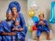 BBNaija's Tobi Bakre and wife unveil their son's face as he celebrates his first birthday