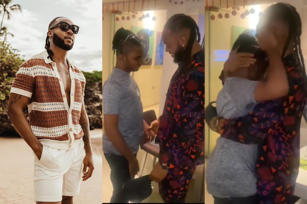 Fans react to emotional video showing the bond between Flavour and his adopted son, Semah Waifur