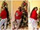 "Food will not allow your surgery to work well" - Fans react to Eniola Badmus' latest Christmas pictures