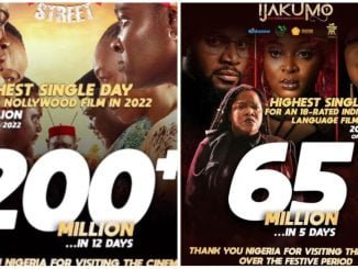 Funke Akindele takes her "Battle on Buka Street" Movie to America, UK in her battle for supremacy with Toyin Abraham's "Ijakumo" Movie