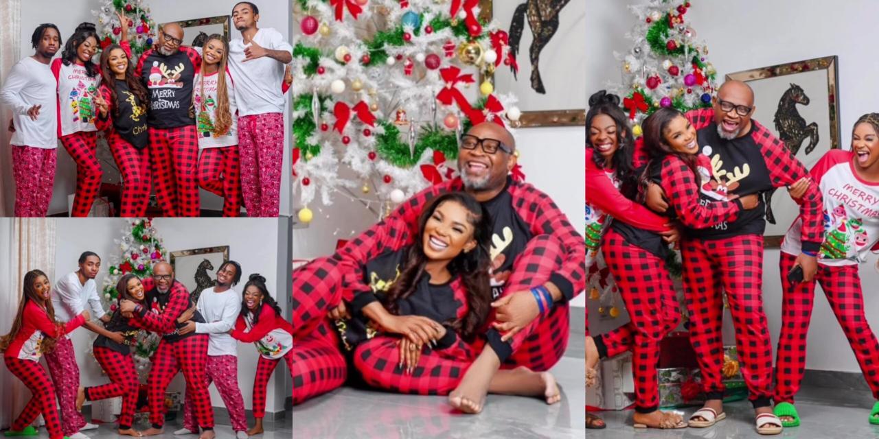 Iyabo Ojo and her lover celebrate Christmas with lovely family pictures