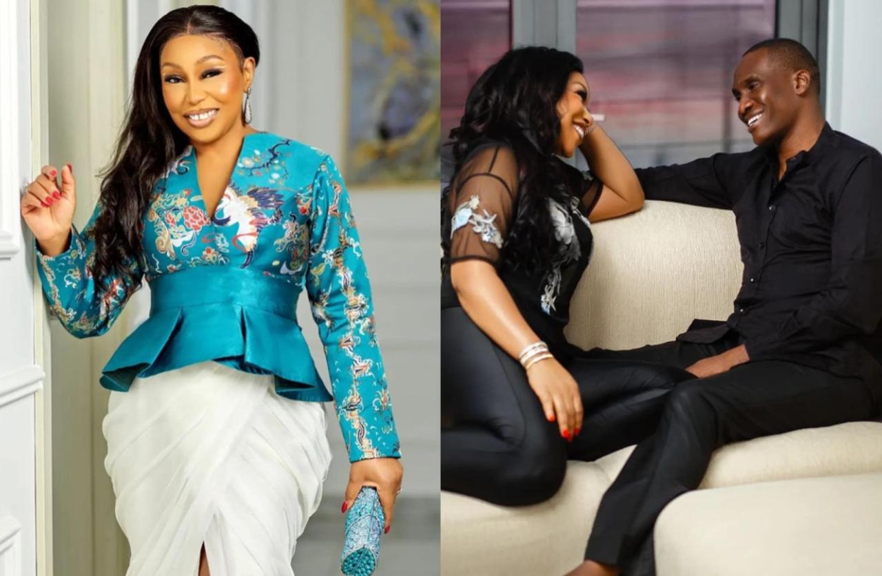 Rita Dominic reacts to claims she was dating her husband while he was still married to his ex-wife