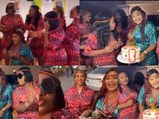 Actress Uche Ogbodo pens appreciation note to her colleagues who showed up at her bridal