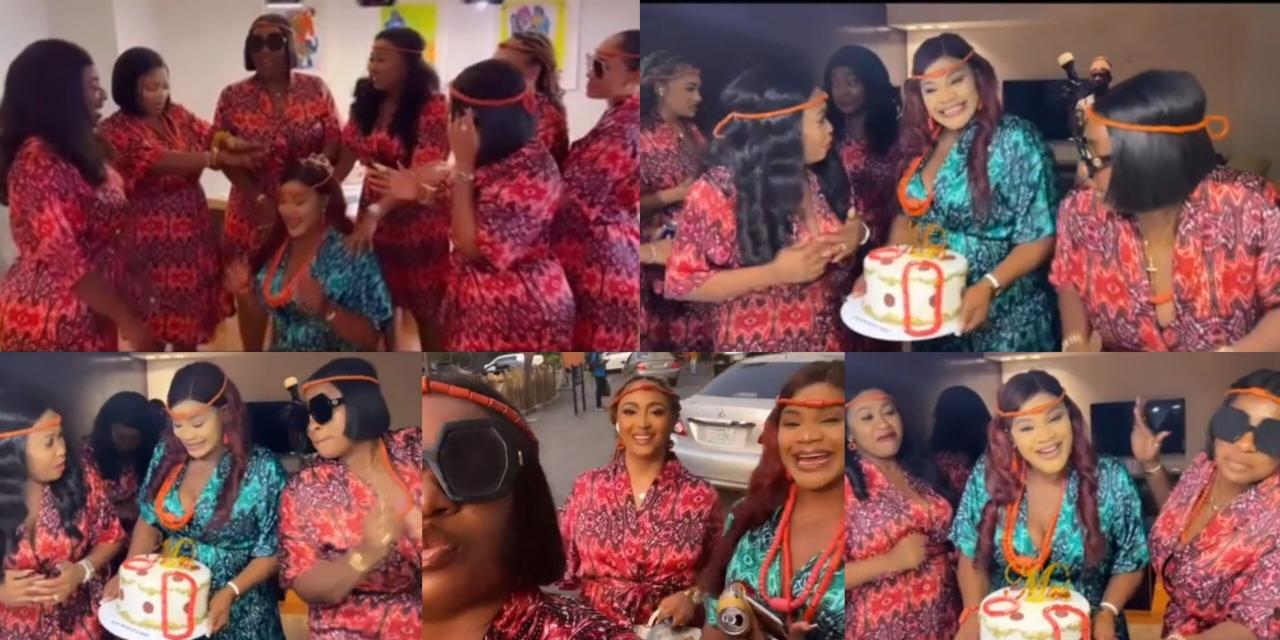 Actress Uche Ogbodo pens appreciation note to her colleagues who showed up at her bridal