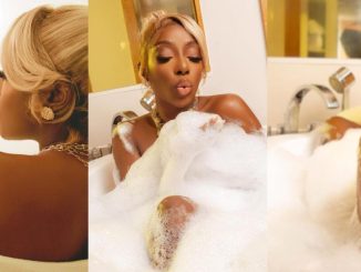 "Birthday Suit" - Disc Jockey Dorcas Fapson shares bathroom pictures as she celebrate her birthday