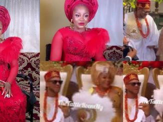 "Congratulations are in order" - Uche Ogbodo celebrates as she Weds her lover traditionally