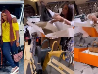 Cubana Chiefpriest spoils his wife with expensive luxury bags to mark her birthday (Watch Video)