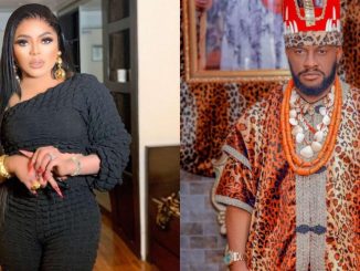 "I cover your bum with the blood of Jesus" - Fans react as Bobrisky drools over Yul Edochie