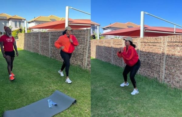 Lady Du debuts working out with personal trainer