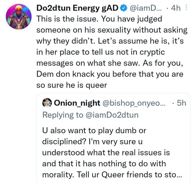 OAP Do2dtun Dotun queries those who condemned couples who chose to be celibate till marriage