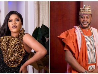 Odunlade Adekola continues showing support for Revolution Plus despite seeing Toyin Abraham backing out of her partnership with the company