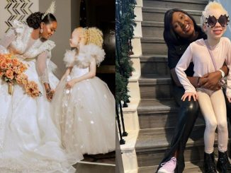 "Reunited" - Actress Mo Bimpe reunites with her little bride, a year after her wedding