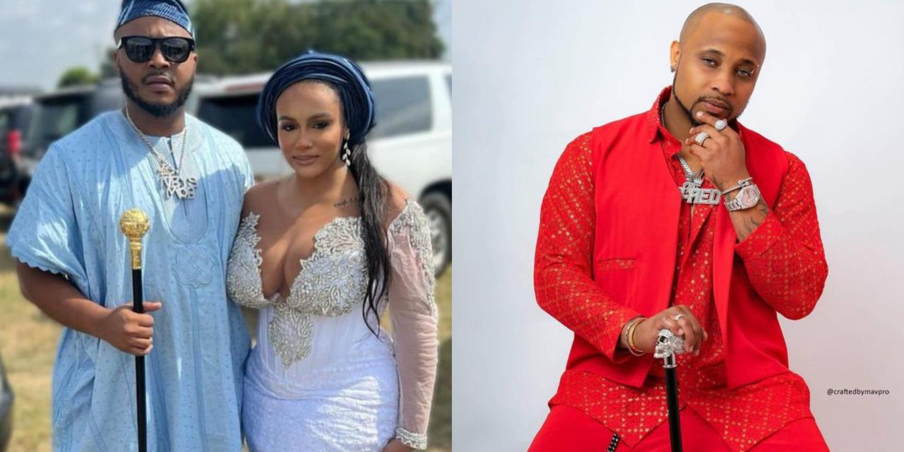 Sina Rambo's estranged wife, Korth Adeleke calls out B-Red as she shows off his Shoplifting Police record