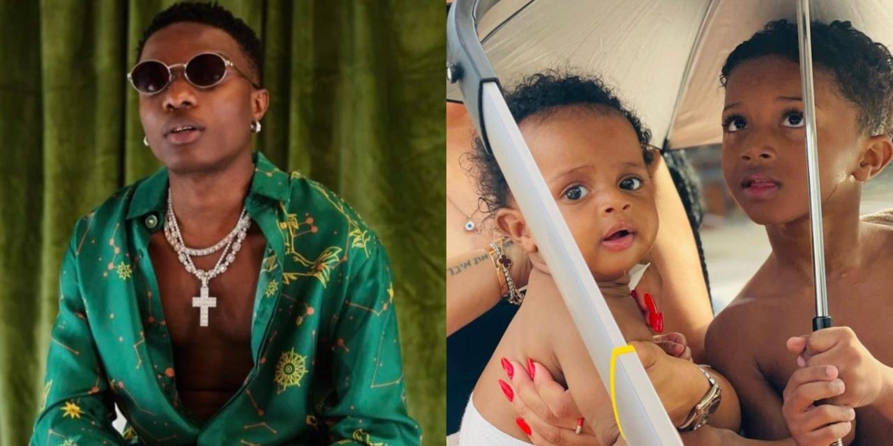 Singer Wizkid finally shows of his second son with his manager, Jada P
