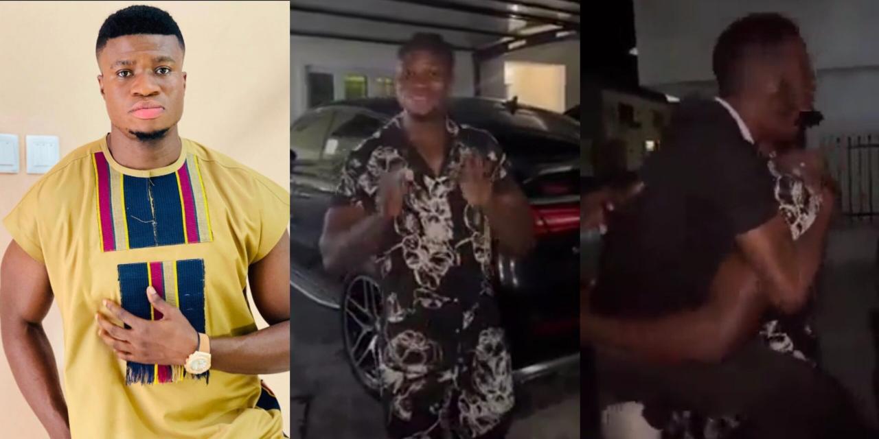 Skit Maker Zics Aloma gifts his friend his old car after acquiring a new one