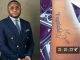Talent Manager, Ubi Franklin gets a tattoo of Ifeanyi Adeleke's nickname on his arm