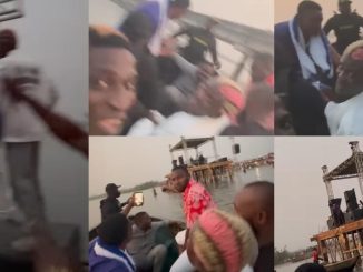 "Wahala! Wahala!" - Portable cries out as he performs on water in Port Harcourt