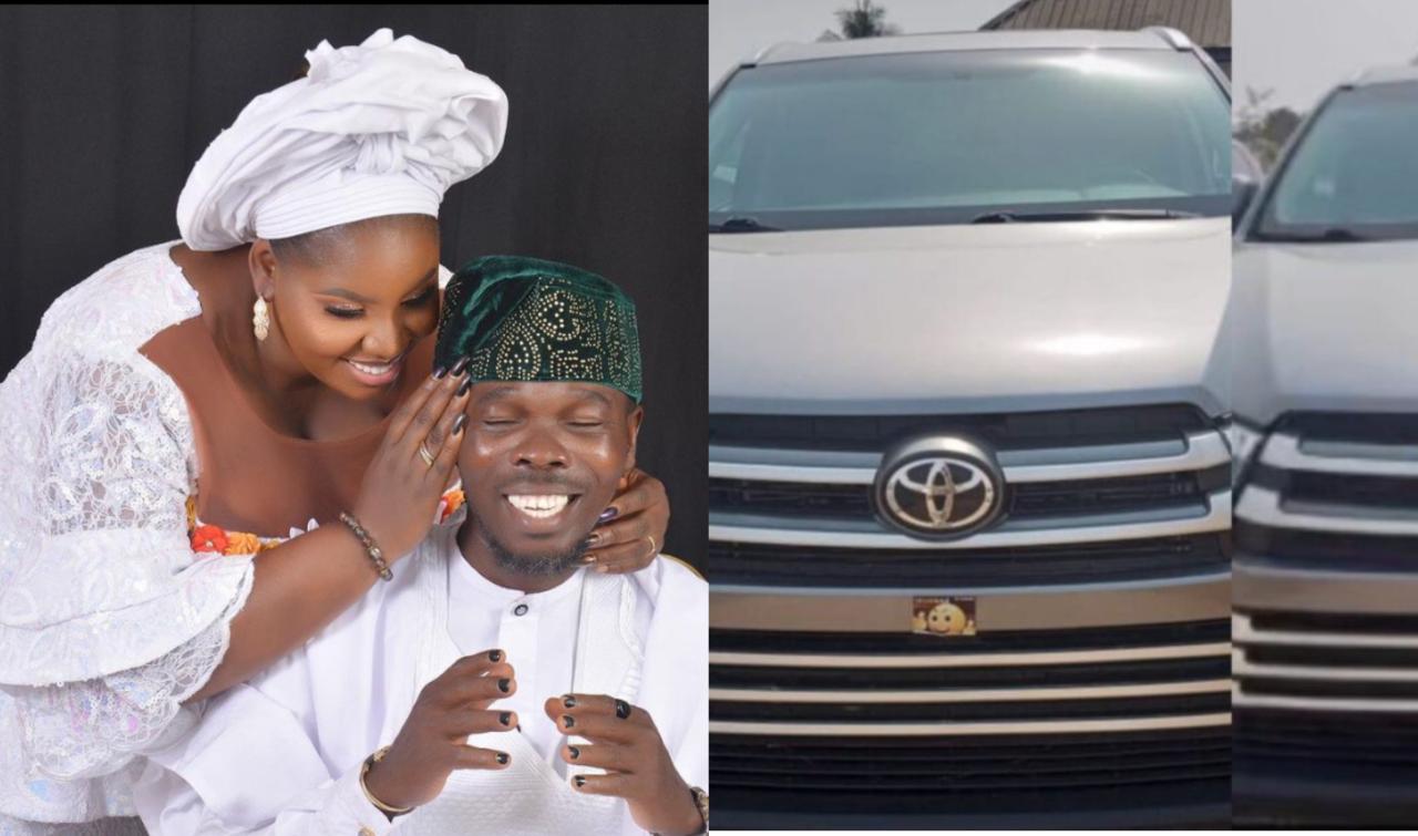 Yoruba Actor Ijebu thanks his wife following his recent acquisition of a new car
