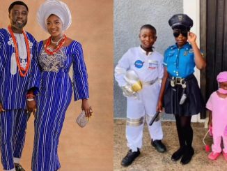 Actress Mercy Johnson reveals her husband's warning to their children as they pick their future careers