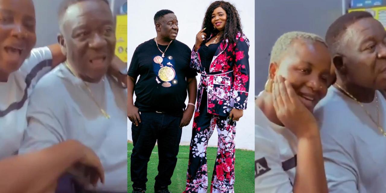 Mr Ibu and his wife, Stella Okafor look loved up in new video as they reconcile at the police station