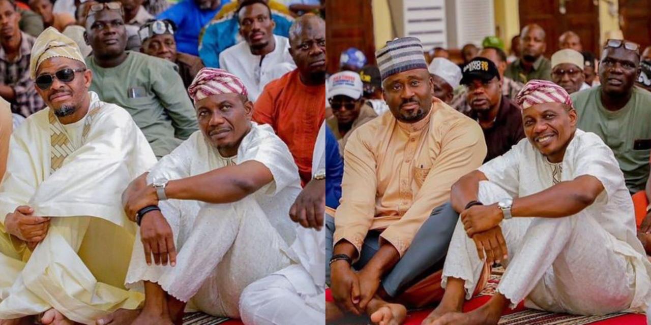 Desmond Elliot storms mosque to pray for newly elected president, Bola Tinubu
