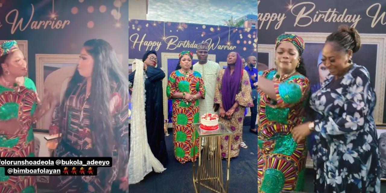 Nollywood stars show love for colleague, Kemi Afolabi as they storm her 45th birthday party