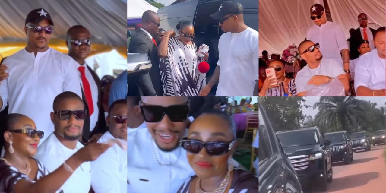 See how some Nollywood stars stepped out in style for the burial of their colleague, IK Ogbonna’s mother(Watch Video)