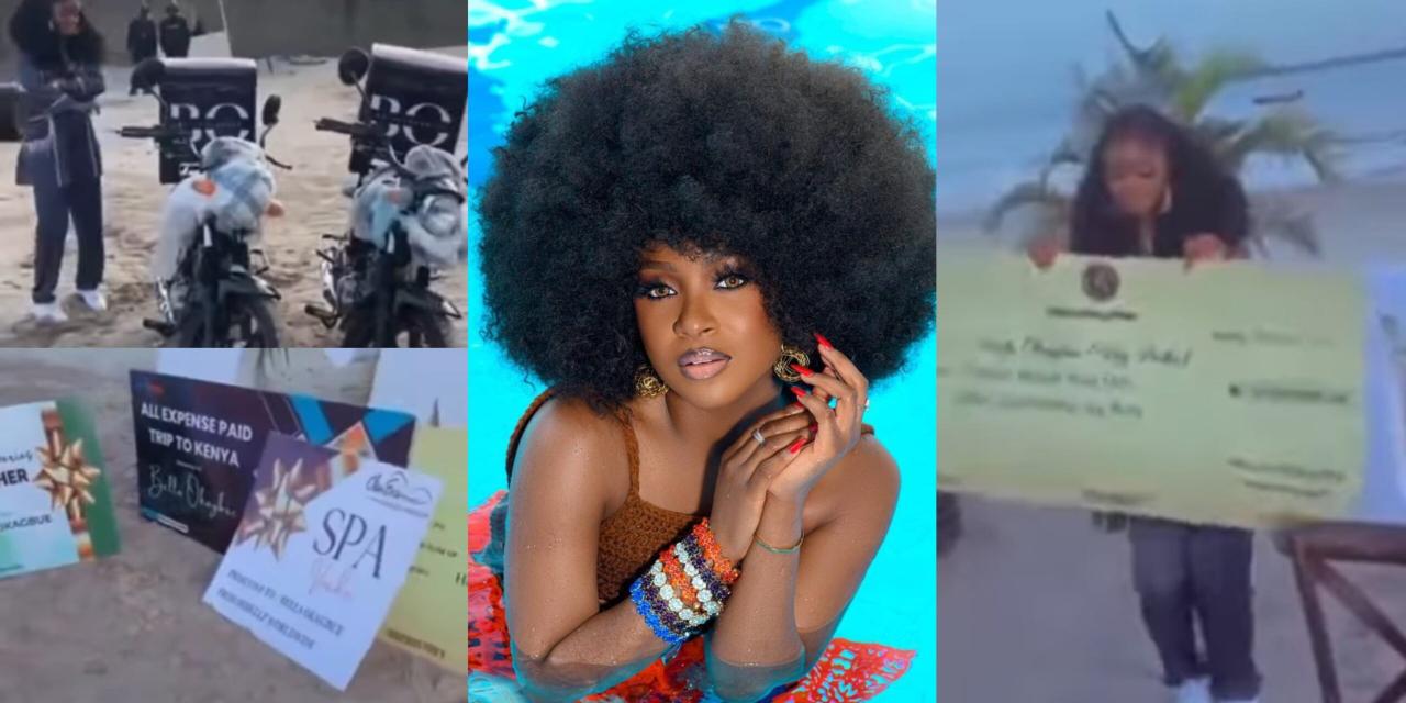 BBNaija’s Bella Okagbue receives millions in cash gifts, 2 bikes and a paid trip to Kenya from her fans for her birthday