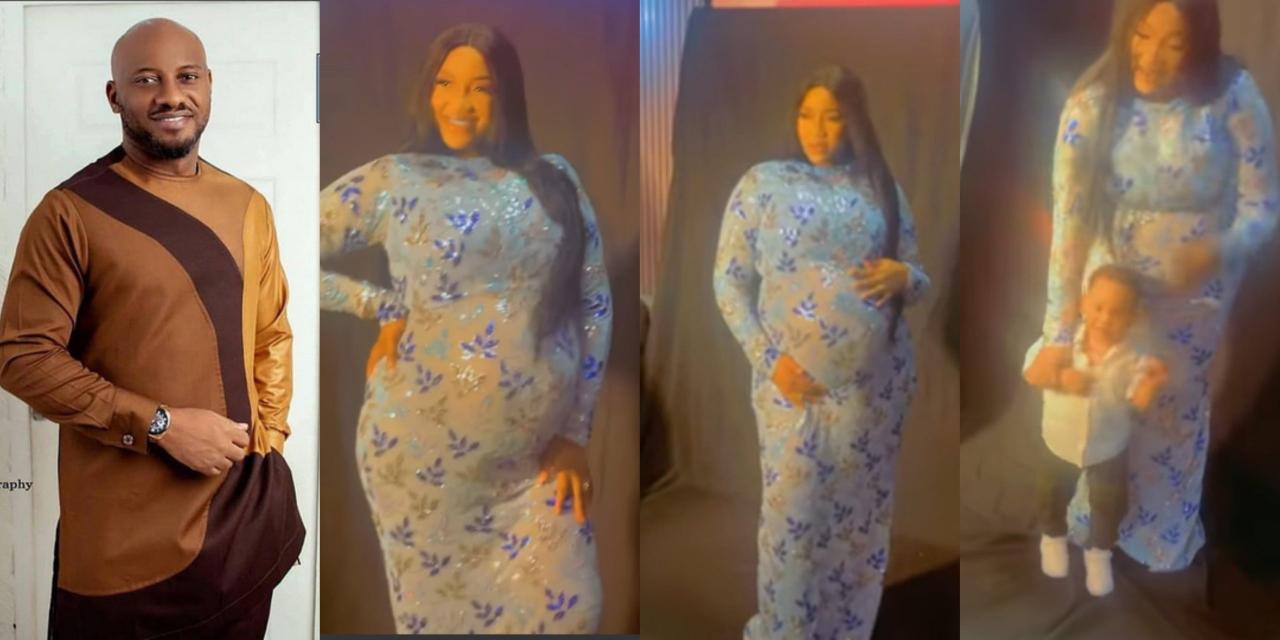 “Happy Soul” – Yul Edochie hails his second wife, Judy Austin as he shares another video from her maternity shoot