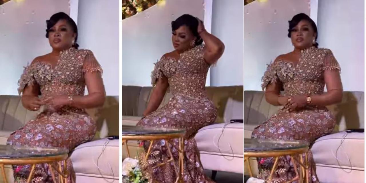 “Is she breathing well?” – Fans drag Regina Chukwu over her expensive outfit for her housewarming party