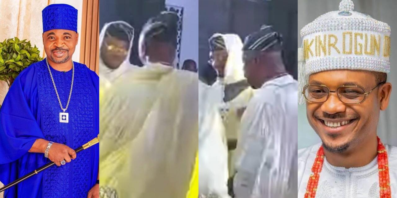 MC Oluomo stirs reactions online as he snubbed Chairman of Quilox, Shina Peller at a recent event