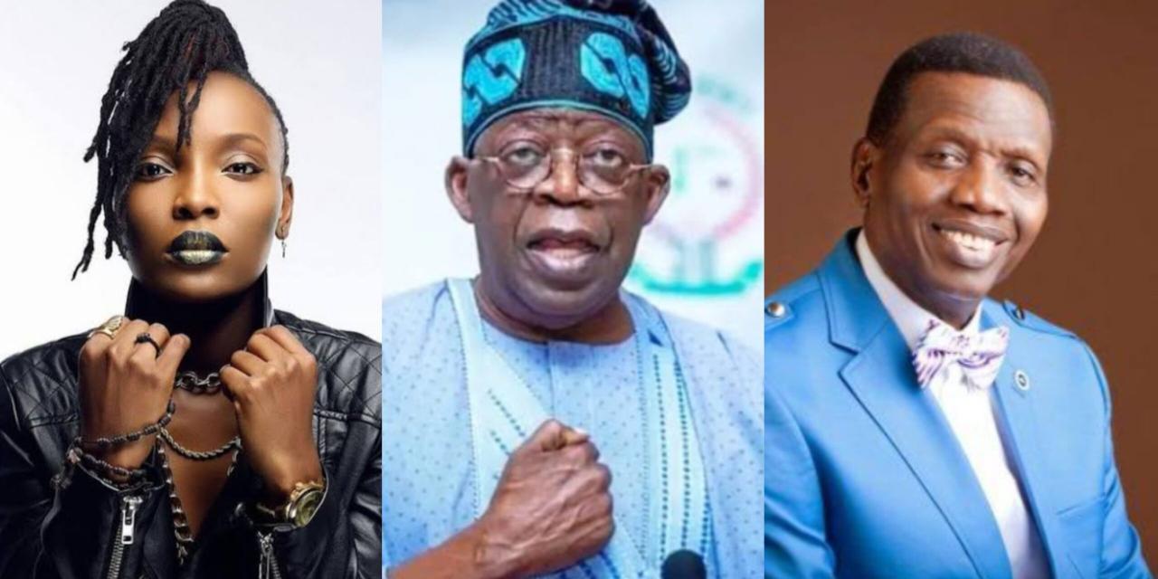 Nigerians react as DJ Switch blasts Pastor Adeboye over his expression of hope in President-elect, Bola Ahmed Tinubu