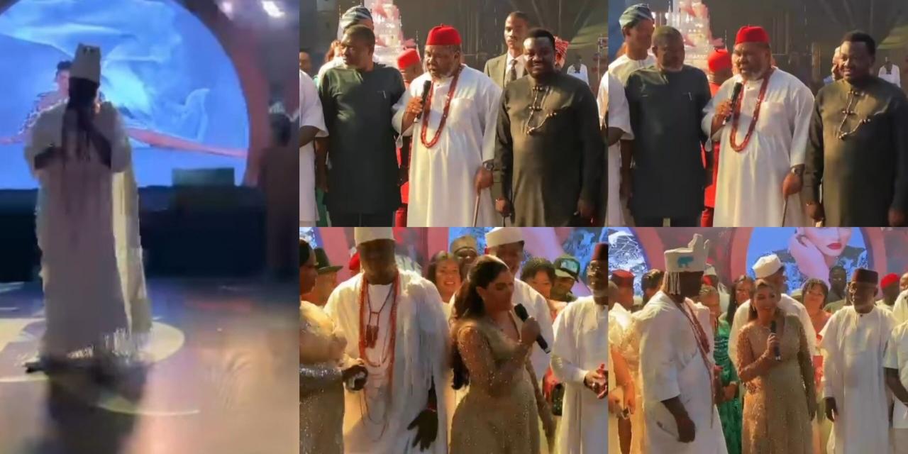 Ooni of Ife joins Pete Edochie, Kanayo O Kanayo, Adams Oshiomole, Others at the 40th birthday party of his adopted daughter, Elizabeth Jack Rich