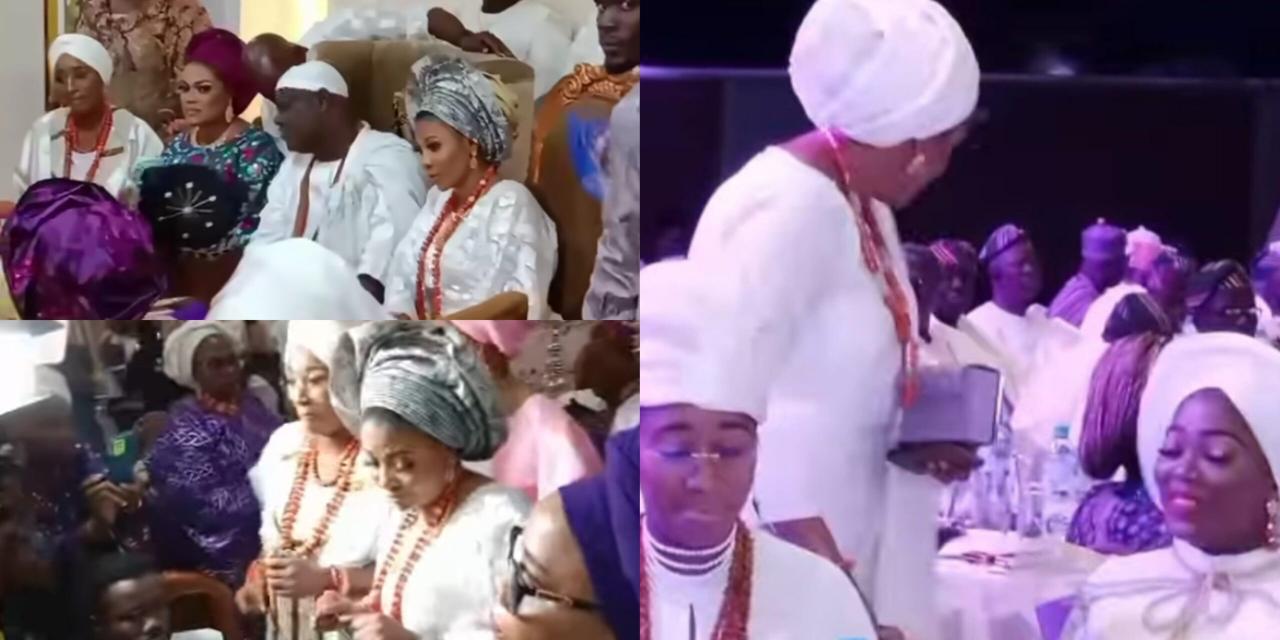Ooni of Ife’s wives put aside their drama to welcome their husband’s new wife to the palace (Watch Video)