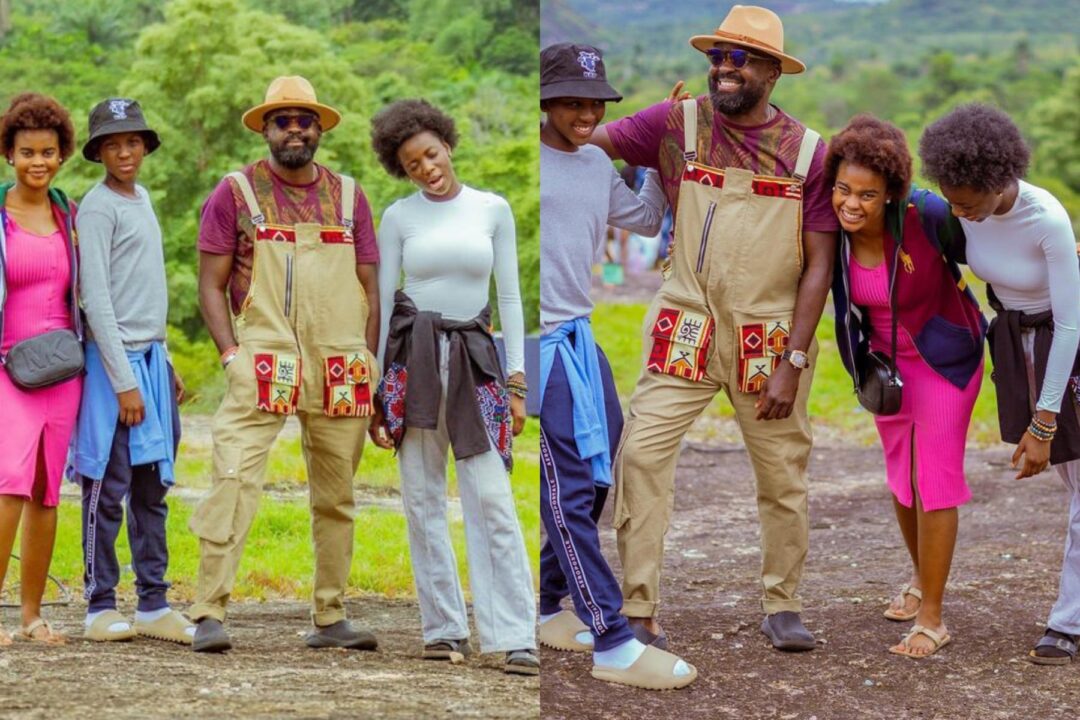 “My People” – Actor Kunle Afolayan proudly shows off his children
