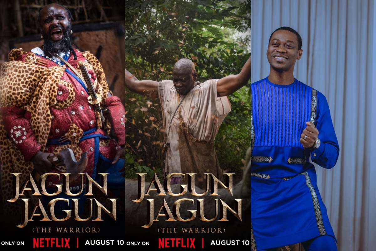 “He broke his knee but continued to do his best” – Femi Adebayo narrates how Lateef Adedimeji’s accident inspired the cast of his new movie, ‘JagunJagun’