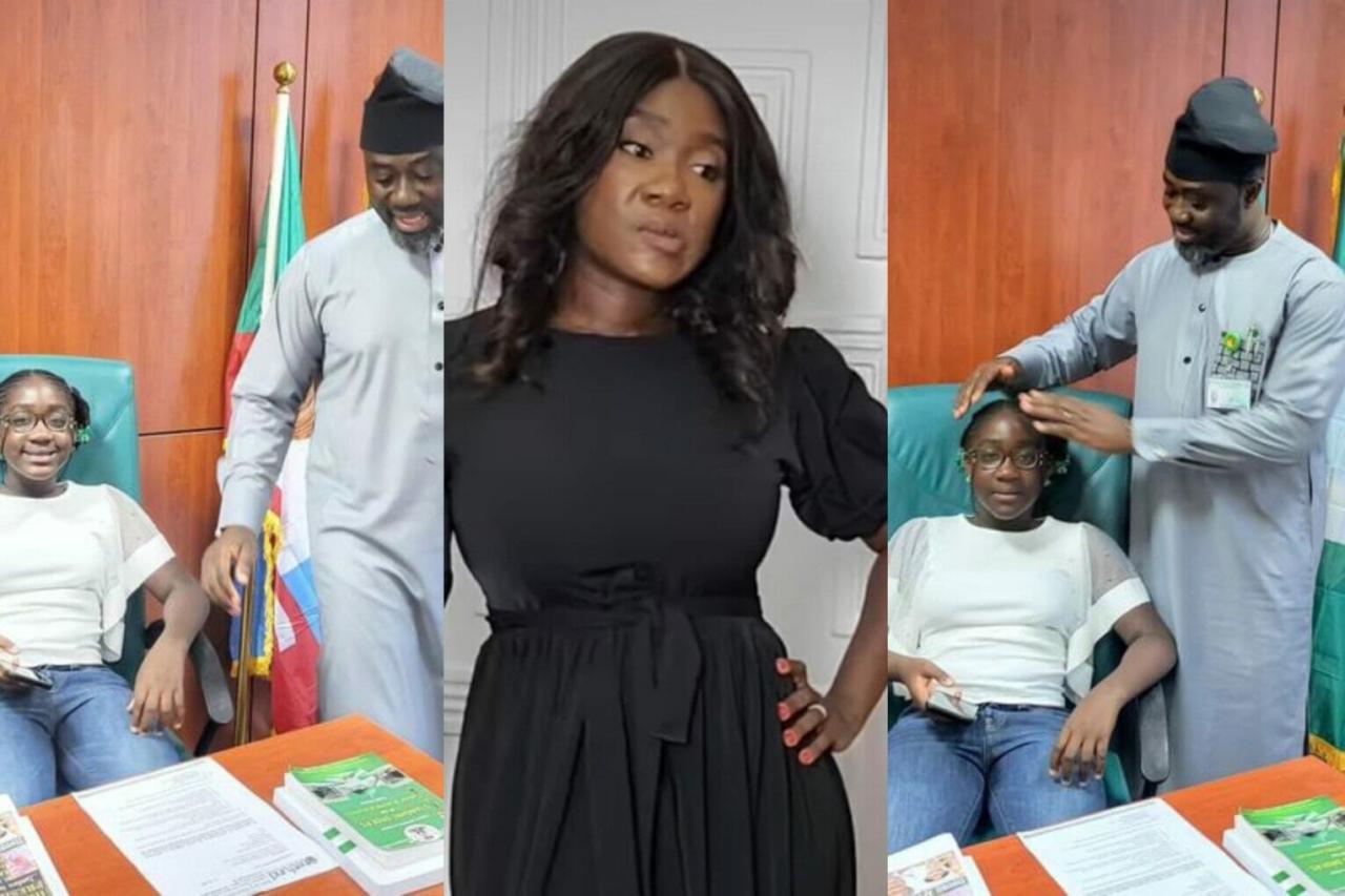 “The Ojoro in this house ehhhh” – Actress Mercy Johnson jealous of the bond between her husband and their daughter, Purity