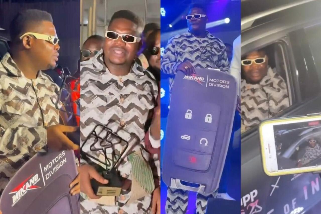 “This is definitely one I didn’t see coming as all” – Mr Macaroni pens appreciation note after receiving a new car at the 2023 Trendupp Awards