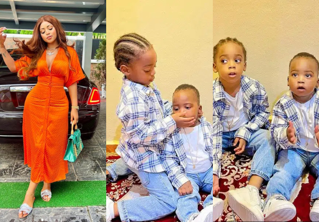 “I’m really a proud mum of two solid young princes” – Actress Regina Daniels gushes over her sons