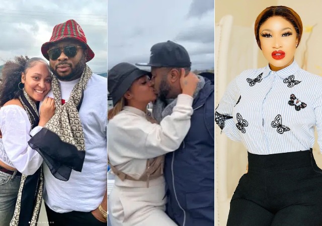 Tonto Dikeh’s ex-husband, Olakunle Churchill and his wife, Rosy Meurer’s marriage has allegedly hit the rocks over domestic violence and infidelity