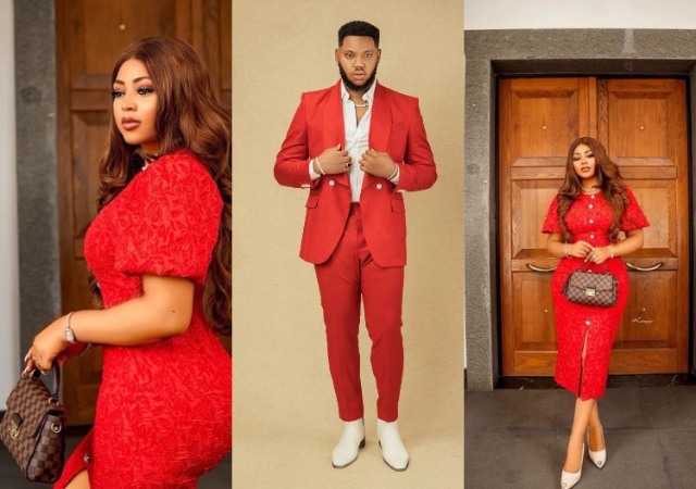 Actress Regina Daniels stuns in red dress as she steps out at a function for Senators Wives