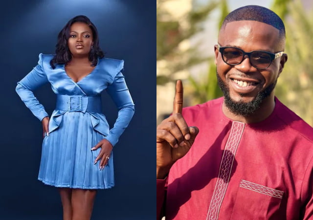 “Happy that you guys have reconciled” – Netizens react as JJC Skillz promotes a movie starring his estranged wife, Funke Akindele