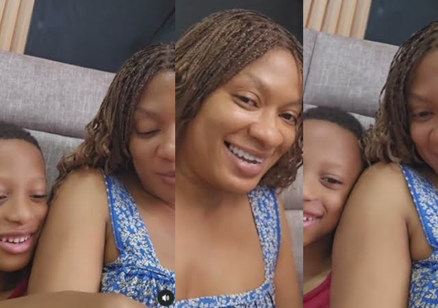 “I just stumbled upon this” – May Edochie shares beautiful video of herself and her youngest child, Zane Edochie
