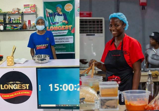 “Una don still start again” – Netizens react as Ibadan Chef vows to break Hilda Baci’s cooking record