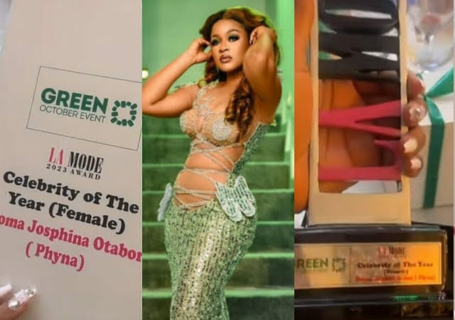 “I’m beautiful, will always be” – BBNaija’s Phyna brags after winning ‘Celebrity of The Year’ Award