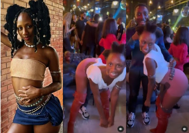 “Make en wife catch you” – Fans react to video of Korra Obidi twerking furiously for Comedian, Bovi
