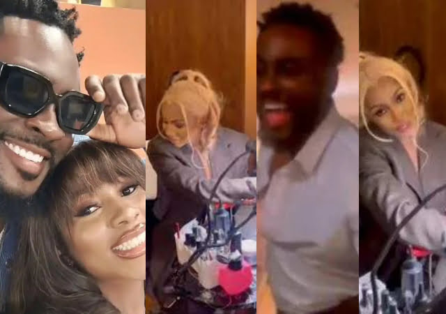 “Match made in heaven” – Fans react to video of Mercy Eke and Pere Egbi spending time together